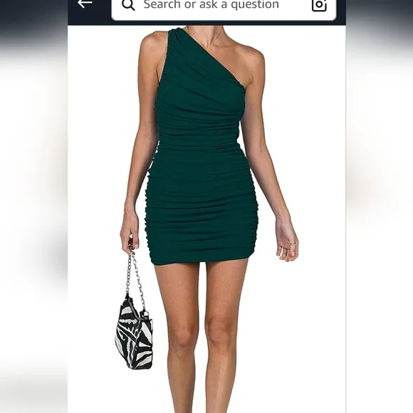 One-Shoulder Yellow Dress - Picture 5 of 7